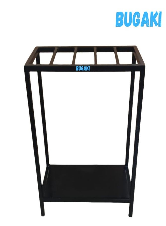 BUGAKI Aquarium Stand, Black Metal Frame, 24x12x30 Inch with Bottom Shelf - Image 5
